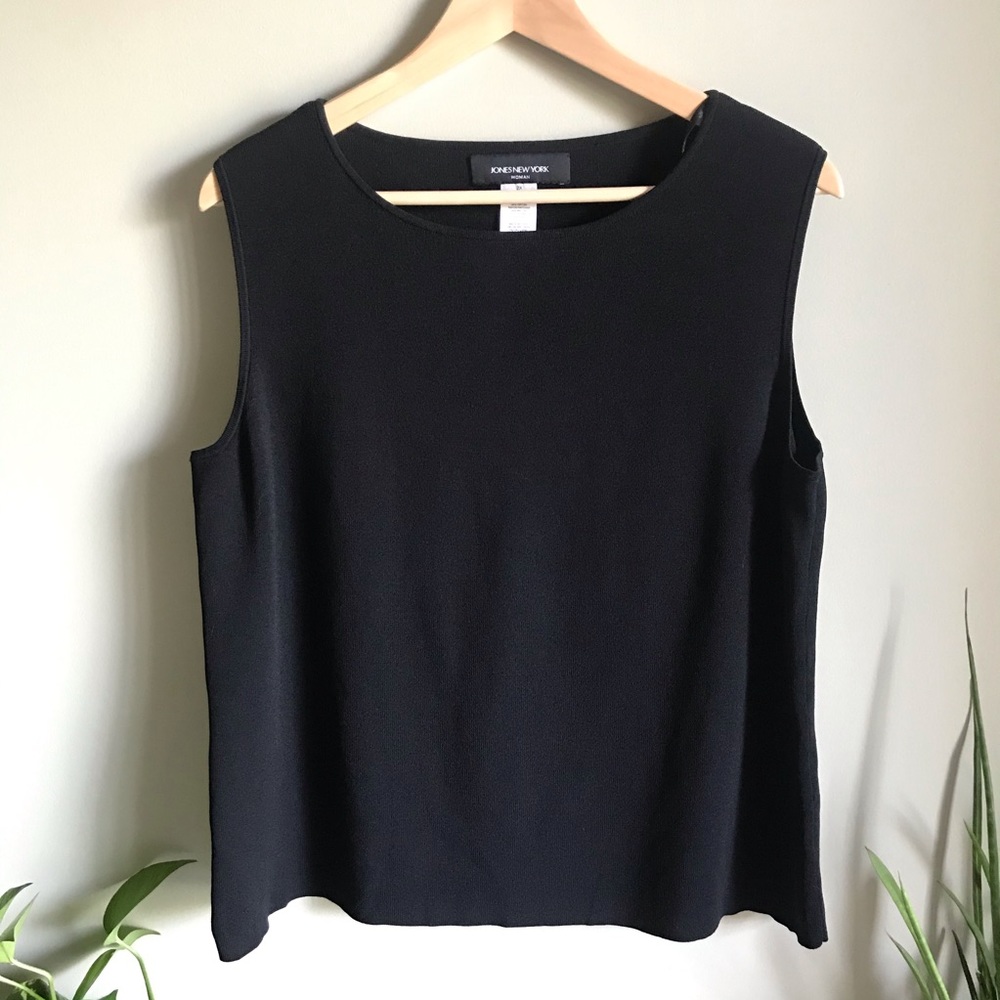 Black Knit Plus Size Tank
